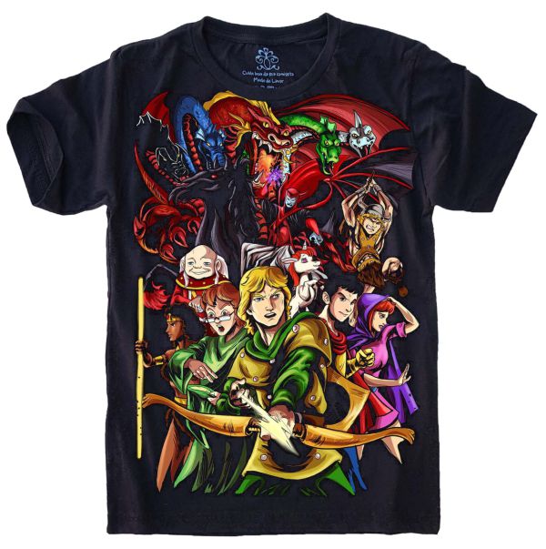 Camiseta Estilosa Fullprint Caverna do Dragão S-664