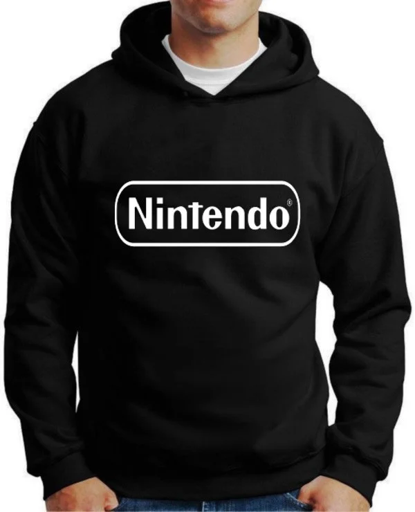 Moletom Silkscreen Estiloso Flanelado com Bolso e Capuz Nintendo - Imagem 2