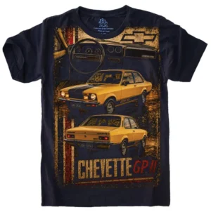 Camiseta Estilosa Fullprint Chevrolet Chevette Vintage S-690