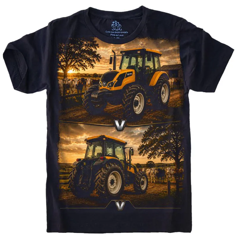 Camiseta Estilosa Fullprint Trator Valtra S-698