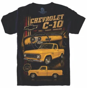 Camiseta Estilosa Fullprint Chevrolet C-10 Vintage S-701