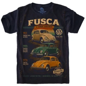 Camiseta Estilosa Fullprint Volkswagen Fusca Vintage S-708