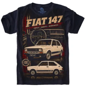 Camiseta Estilosa Fullprint Fiat 147 Vintage S-710