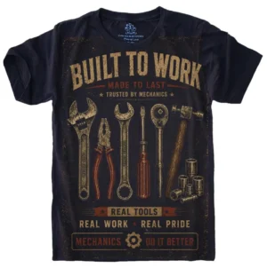 Camiseta Estilosa Fullprint Ferramentas Vintage S-711