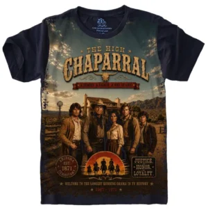 Camiseta Estilosa Fullprint Chaparral Série Clássica Vintage S-714