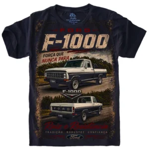 Camiseta Estilosa Fullprint Ford F1000 Vintage S-725