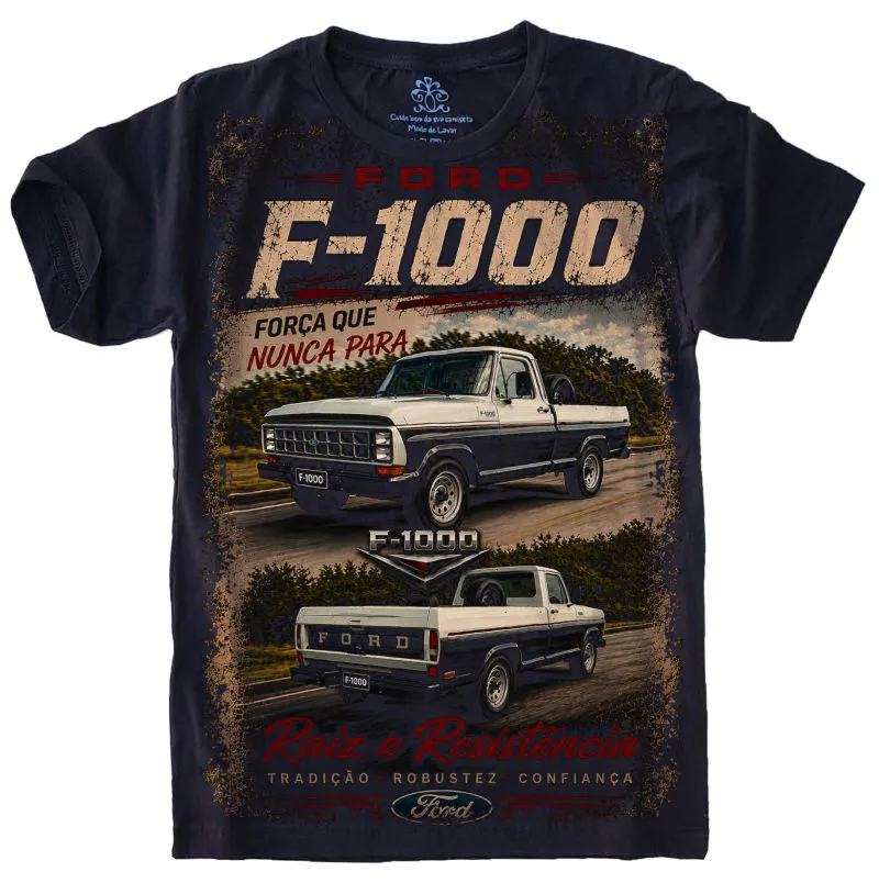 Camiseta Estilosa Fullprint Ford F1000 Vintage S-725