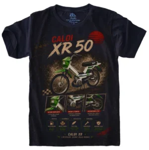Camiseta Estilosa Fullprint Mobilete Caloi XR50 S-742