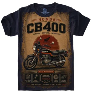 Camiseta Estilosa Fullprint Honda CB400 S-746