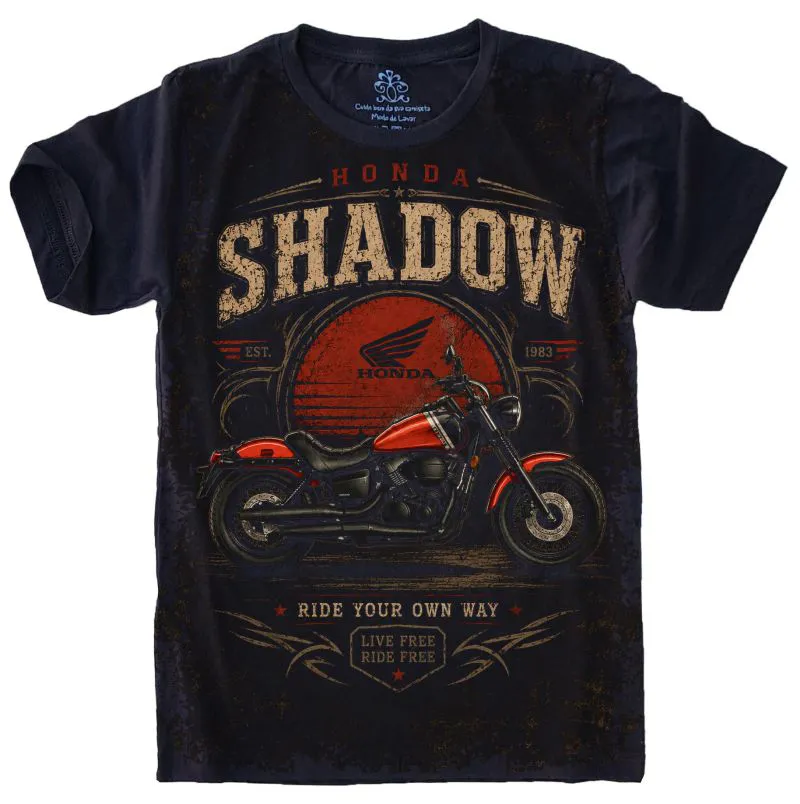 Camiseta Estilosa Fullprint Honda Shadow S-748