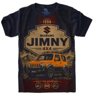 Camiseta Estilosa Fullprint Suzuki Jimny 4x4 Vintage S-751