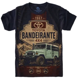 Camiseta Estilosa Fullprint Toyota Bandeirante Jipe Vintage S-753
