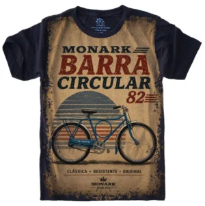 Camiseta Estilosa Fullprint Monark Barra Circular 82 Vintage S-757