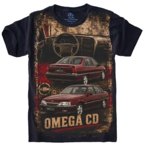 Camiseta Estilosa Fullprint Chevrolet Omega CD Vintage S-763