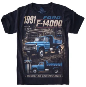 Camiseta Estilosa Fullprint Ford F-14000 Clássico Caminhão Brasileiro S-768