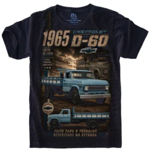 Camiseta Estilosa Fullprint Chevrolet D-60 Clássico Caminhão Brasileiro S-769
