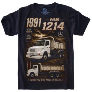 Camiseta Estilosa Fullprint Caminhão Mercedes-Benz MB 1214 S-772