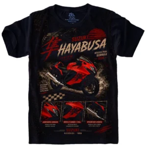 Camiseta Estilosa Fullprint Moto Suzuki GSX1300R Hayabusa S-778