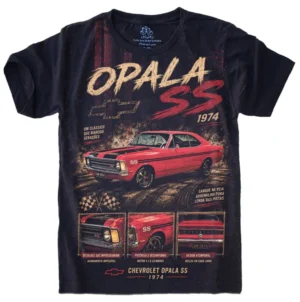 Camiseta Estilosa Fullprint Chevrolet Opala SS - O Ícone dos Muscle Cars Brasileiros S-780